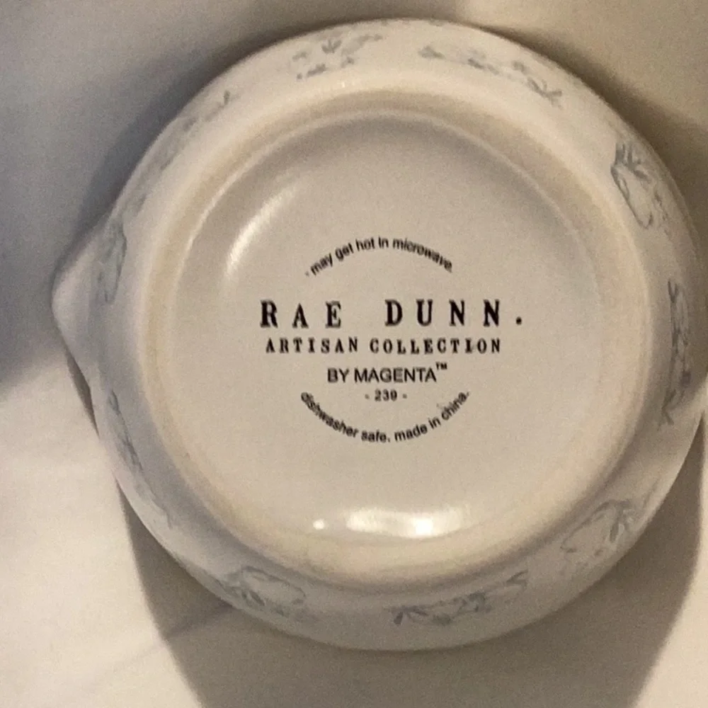 Rae Dunn Easter Blue Bunny Script measuring cups
